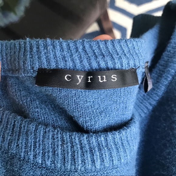 🆕 CYRUS MONACCO NIGHT BRAIDED LONG KNIT SWEATER! - Picture 9 of 15